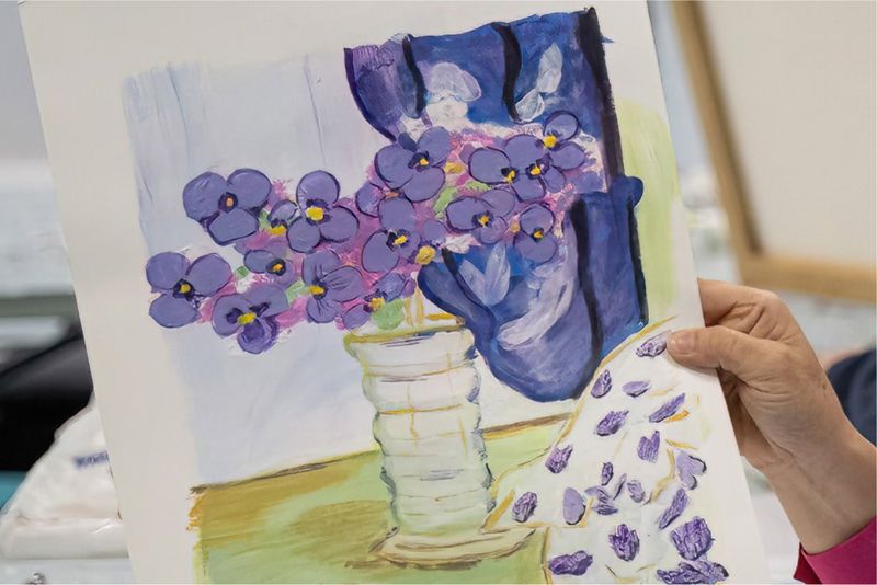 Student artwork from Art with Christine Carey