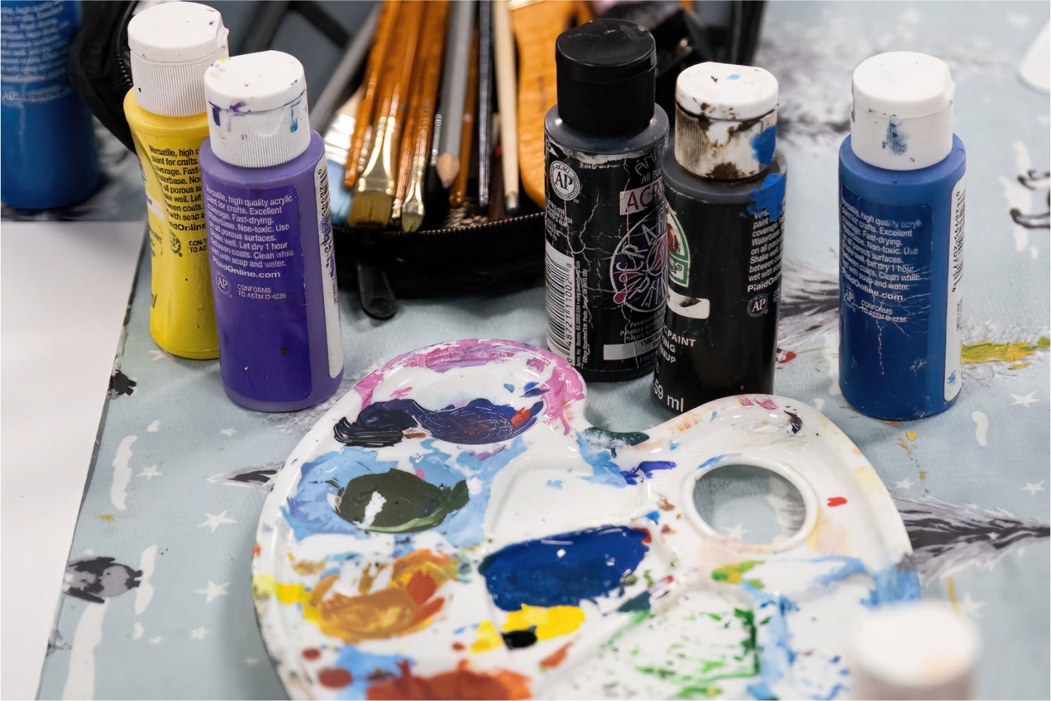Student artwork from Art with Christine Carey class